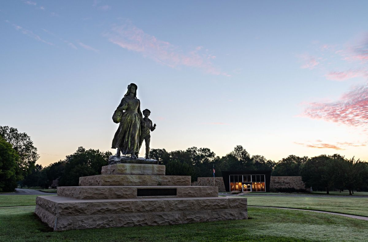 Pioneer Woman Statue in Ponca City, Oklahoma